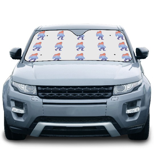 Mt Rainier Bigfoot Sasquatch Car Sun Shades