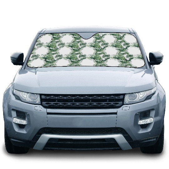 snow-white cake lace as a frame and decoration Car Sun Shades