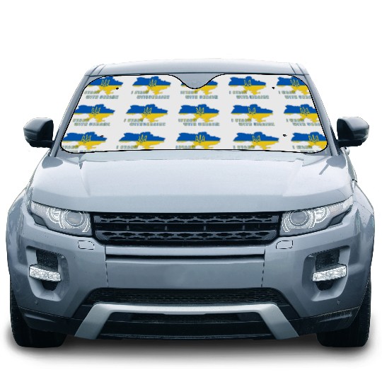 I Stand With Ukraine Car Sun Shades
