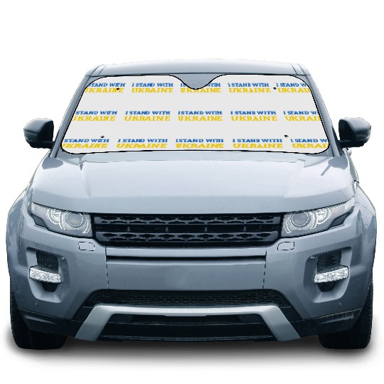 "I stand with Ukraine" Support & Solidarity Car Sun Shades