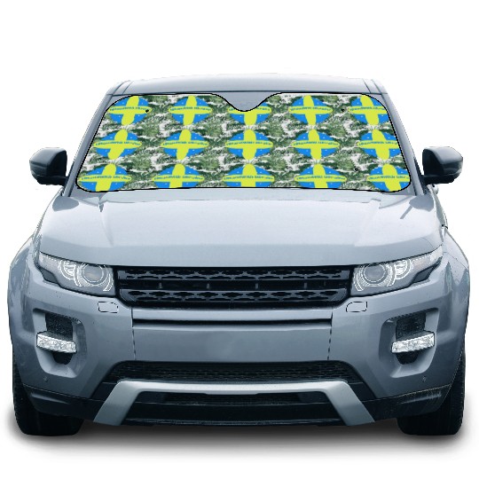 I Stand With Ukraine Car Sun Shades
