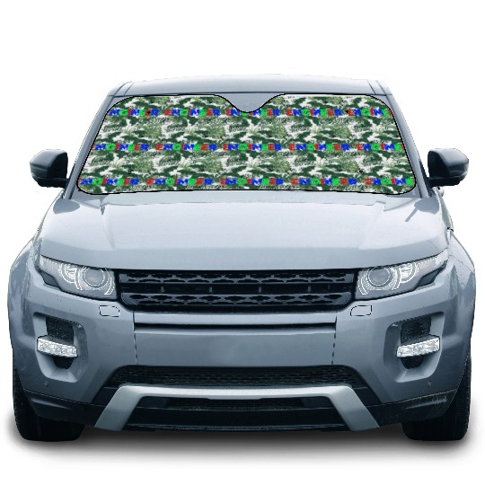 Engineer Christmas Snowflake Typography Car Sun Shades