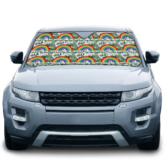 Tacos and Titties Funny LGBT Gay Pride Gifts LGBTQ Car Sun Shades