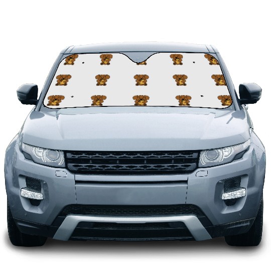 Goldendoodle Taco Lover Car Sun Shades
