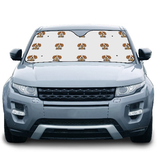 Cavalier King Charles Spaniel Pizza Lover Car Sun Shades