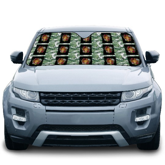 Psychedelic Lion Car Sun Shades