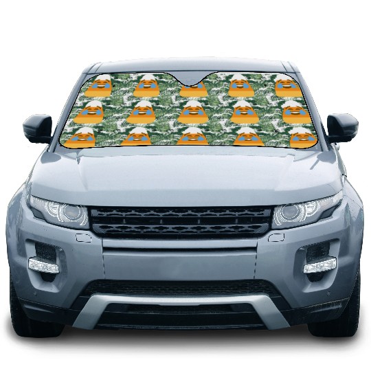 Laughing Candy Corn Halloween Costume Car Sun Shades