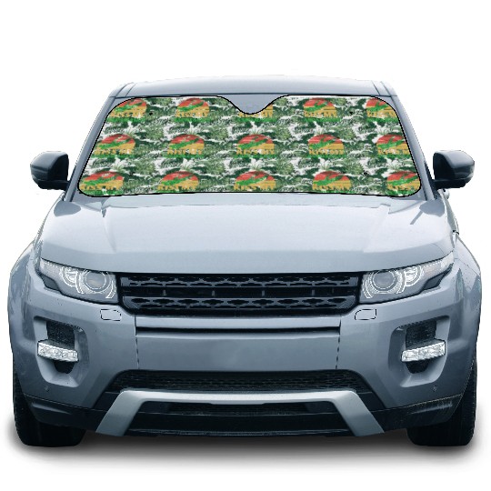 Kiss My Asparagus Lover Vegan Vegetable Vegetarian Car Sun Shades
