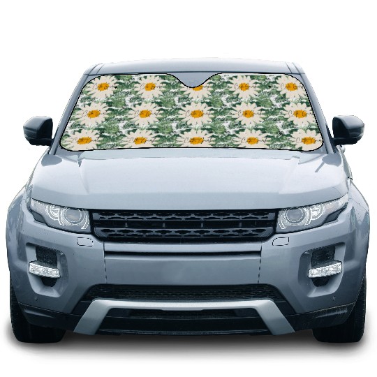 Cute Girl floral Car Sun Shades