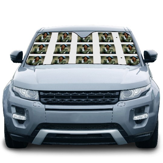 Beautiful US army combat medic painting Car Sun Shades