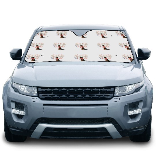 Bernese Mountain Dog Christmas Car Sun Shades