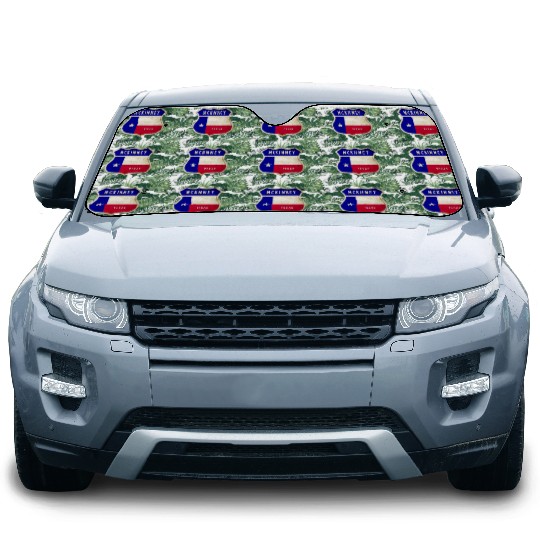McKinney Texas Crest Flag Design Car Sun Shades