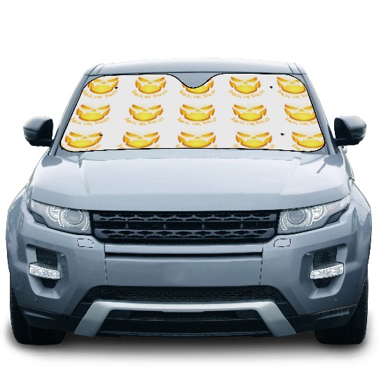 pumpkin horror face Car Sun Shades