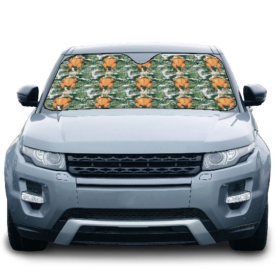 thanksgiving day Let's get basted funny turkey Car Sun Shades