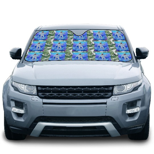 Ocean lover astronaut fantasy design Car Sun Shades