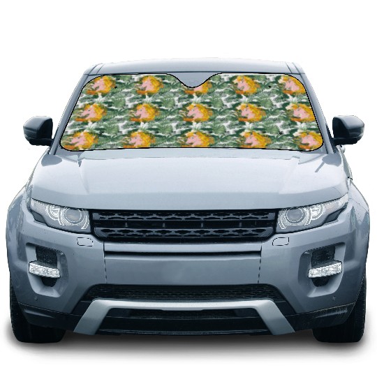 Halloween Car Sun Shades, Cute Candy Corn Unicorn Candy