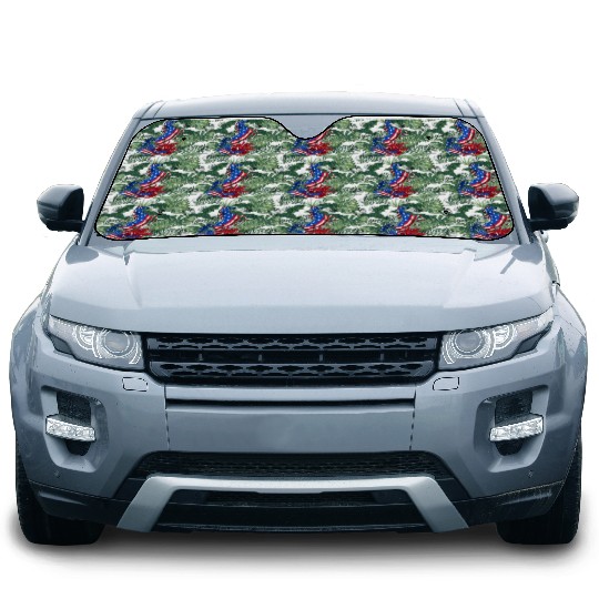 Horse 4th Of July American Flag USA Horse Car Sun Shades
