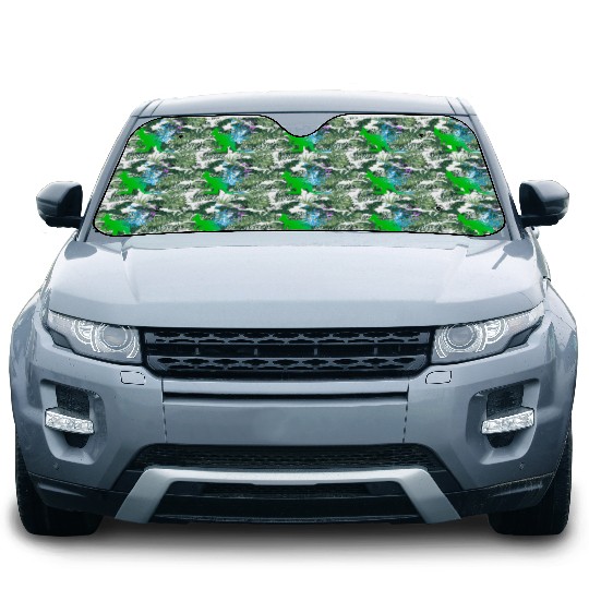 Butterfly & Kangaroo In Nature Australia Kangaroo Car Sun Shades