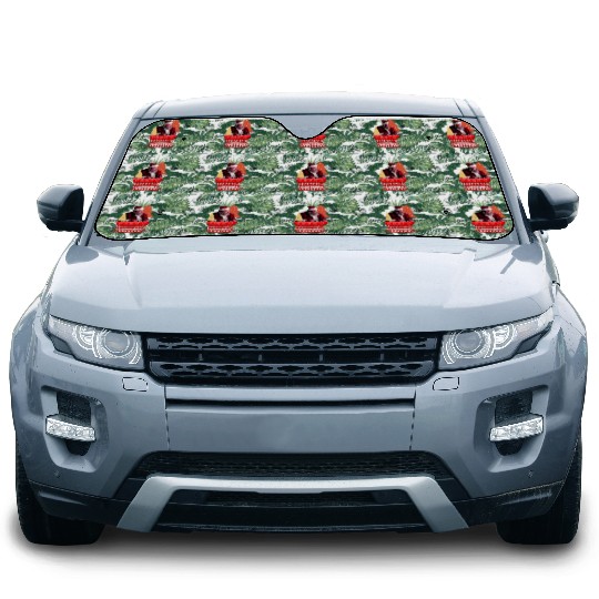 POPPY CLAUS MARRY CHRISTMAS Car Sun Shades