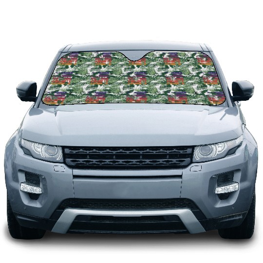 Cool Jacksonville Florida Surfing Fan Beach Palm Car Sun Shades