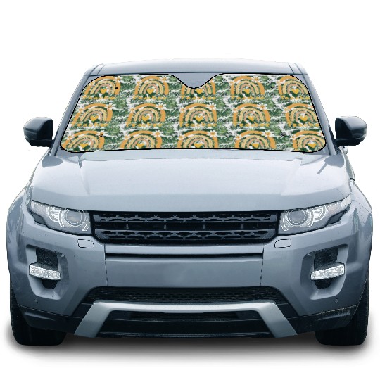 Cute Yellow Floral Teacher Car Sun Shades