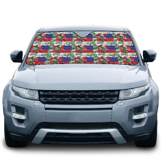 Wounded Warrior Project Us Flag Car Sun Shades