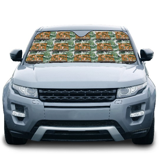 square Burnt Orange Car Sun Shades