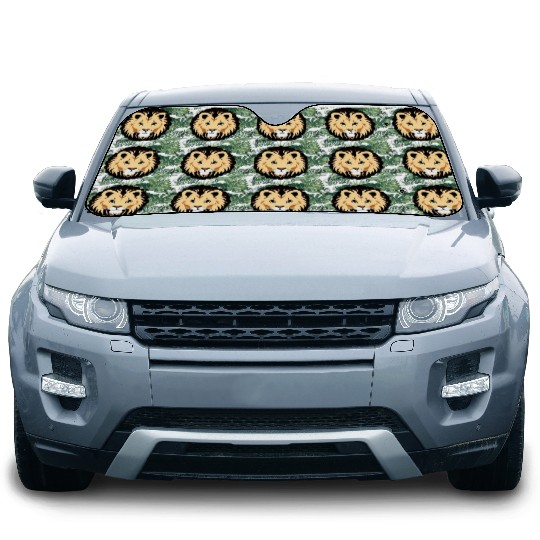 Royal Cartoon Lion - King of the Jungle 7 Car Sun Shades