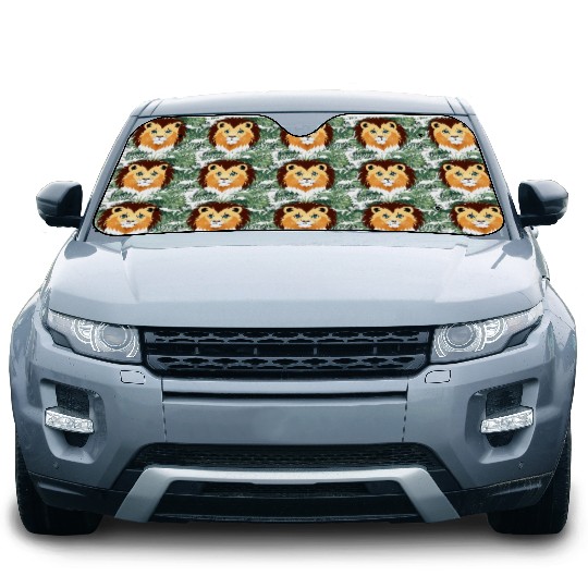 Royal Cartoon Lion - King of the Jungle 5 Car Sun Shades