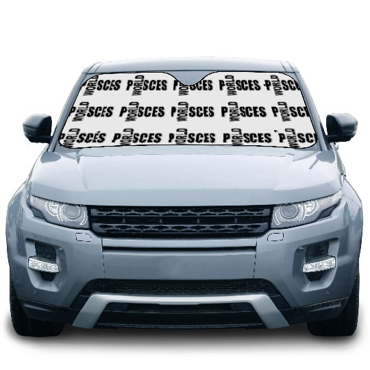 pisces WORLD bw Car Sun Shades