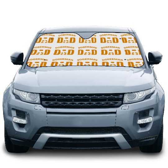 Doberman dad for dad dog lover Car Sun Shades