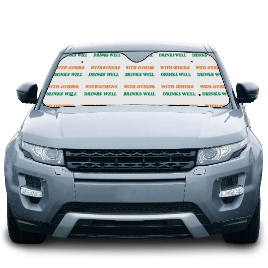 Shamrock Drinks Well With Others St Patrick's Day Car Sun Shades