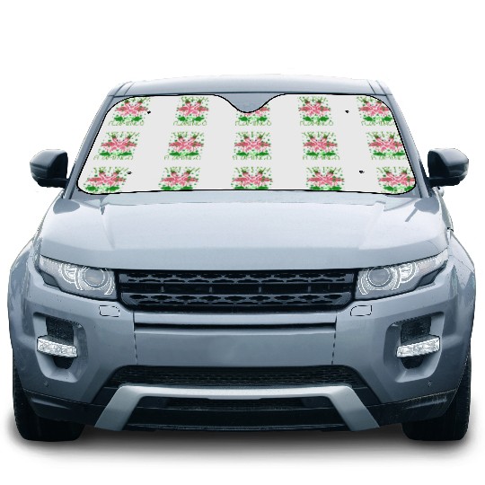 Irish Flamingo St Patrick's Day Car Sun Shades