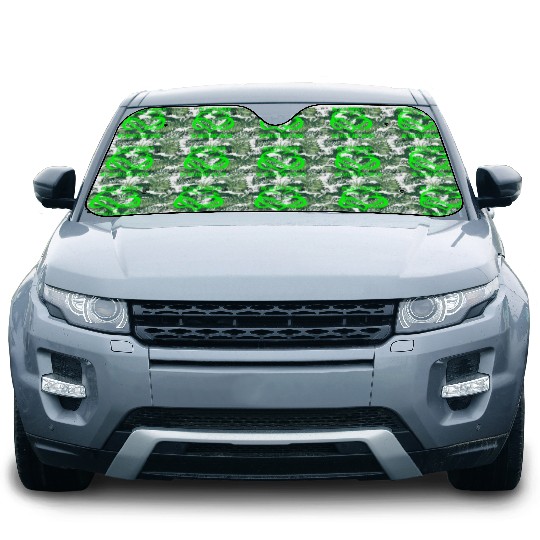 In September We Wear Lime Green Spinal Cord Injury Car Sun Shades