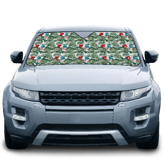 Damn I Love Fireworks America USA Flag 4th Of July Car Sun Shades