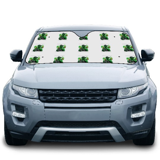 Drinks well with others st patrick's day Dinosaur Car Sun Shades