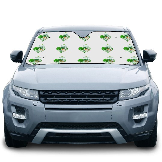 Irish Shamrock St Patrick's Day Beagle Cool Car Sun Shades