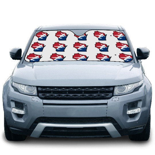 Wisconsin Wrestling Car Sun Shades