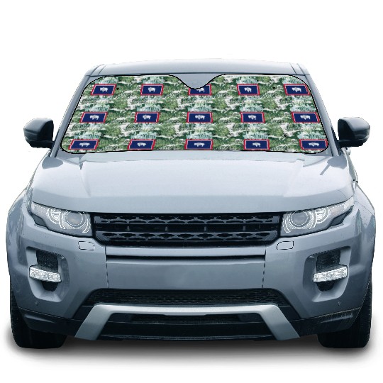 Wyoming Flag US State Car Sun Shades
