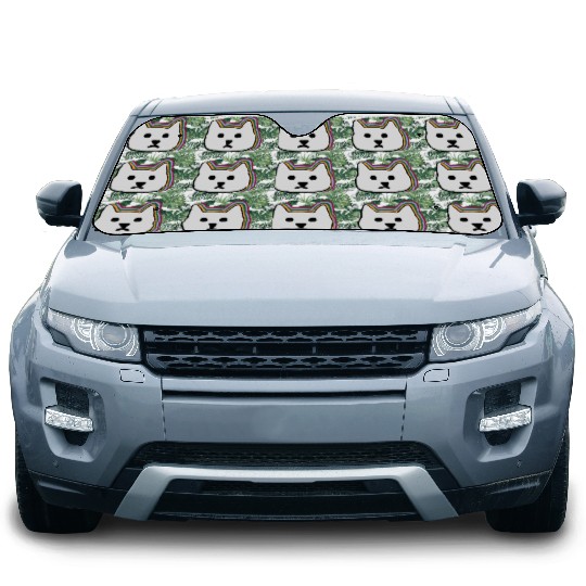 cat face Car Sun Shades