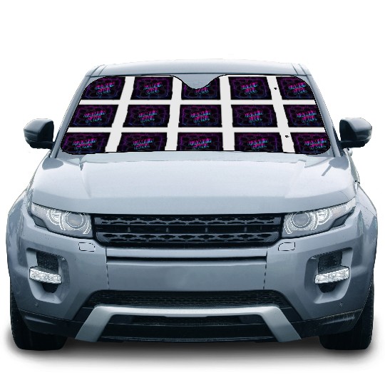 gamer girl neon 3d Car Sun Shades