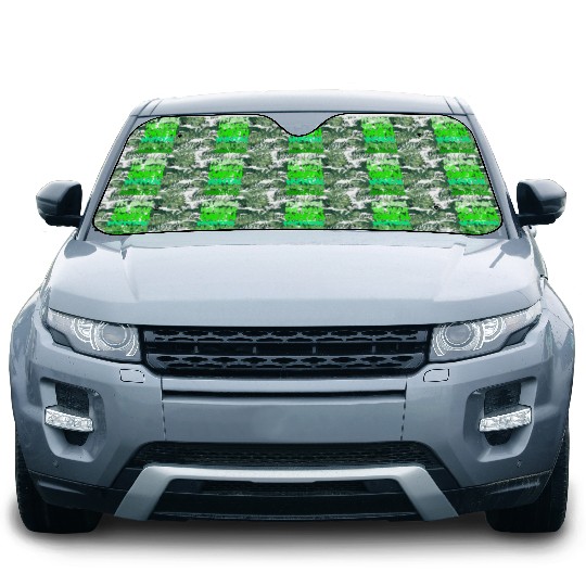 In May We Wear Green Mental Health Awareness Car Sun Shades