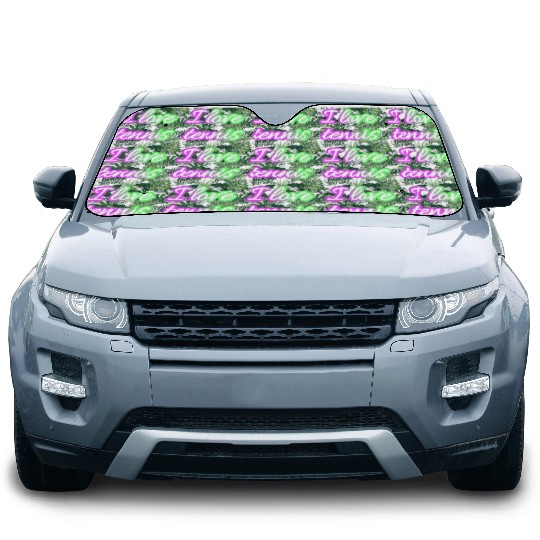 I love tennis and tennis lover Car Sun Shades