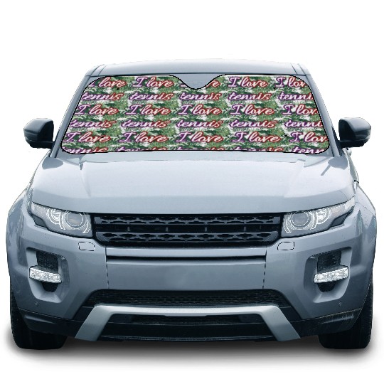 I love tennis and tennis lovers Car Sun Shades