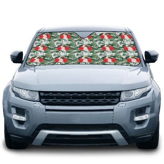 Merry Peruvian Tree Peru Flag Feliz Navidad Car Sun Shades