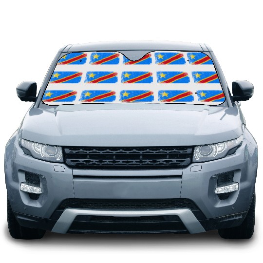 Congolese Flag Made In Congo Car Sun Shades