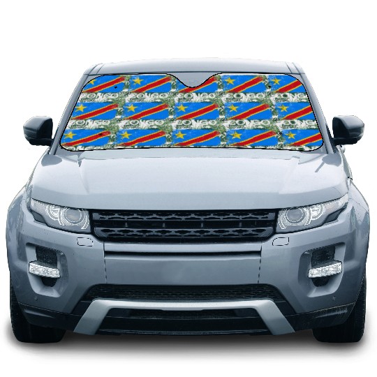 Congolese Flag Made In Congo Car Sun Shades