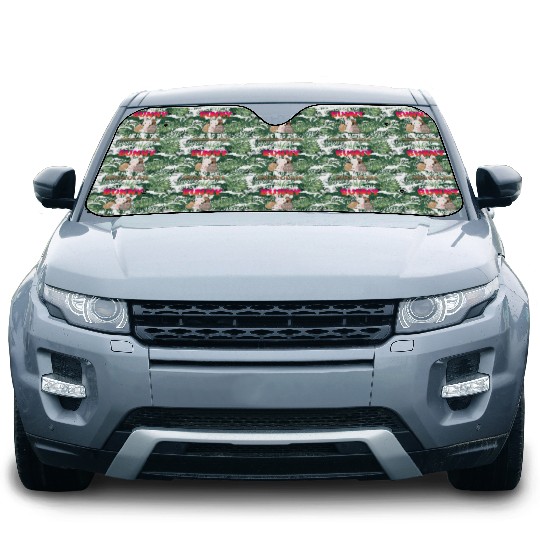 Follow The Bunny He Has Chocolate Happy Easter Day Car Sun Shades