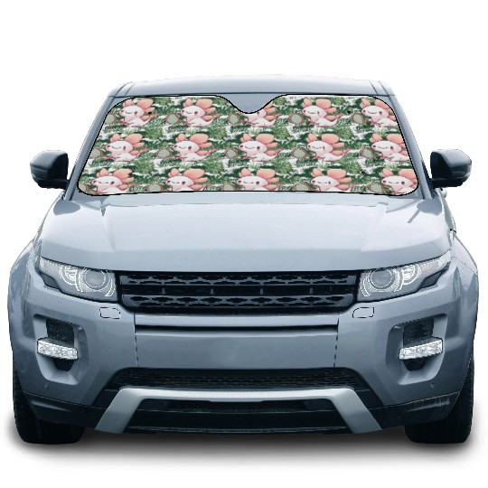 Axolotl tennis badminton design Car Sun Shades