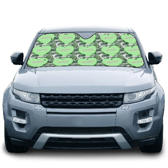 unhinged conversation heart Car Sun Shades
